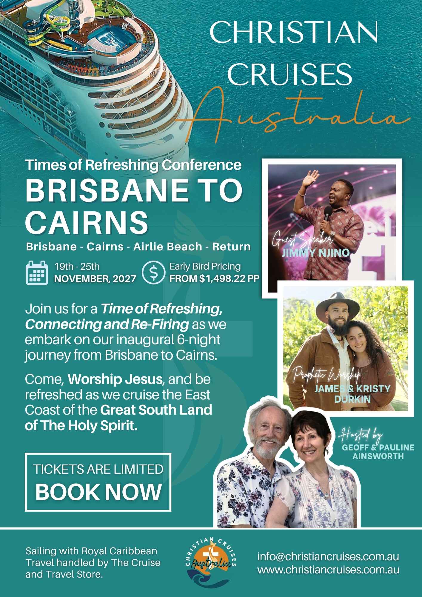 Times of Refreshing conference November 2027 — Brisbane to Cairns